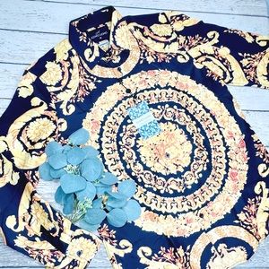 AZARO UOMO Floral Modern Fit Long Sleeve Shirt